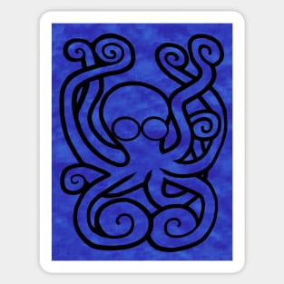 Octo-Doodle-Pus Blue Sticker